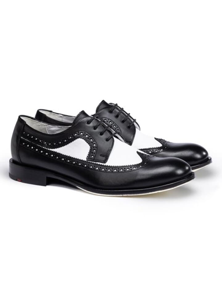 

LLOYD Кожаные туфли на шнуровке "Лайонел" черно-белого цвета