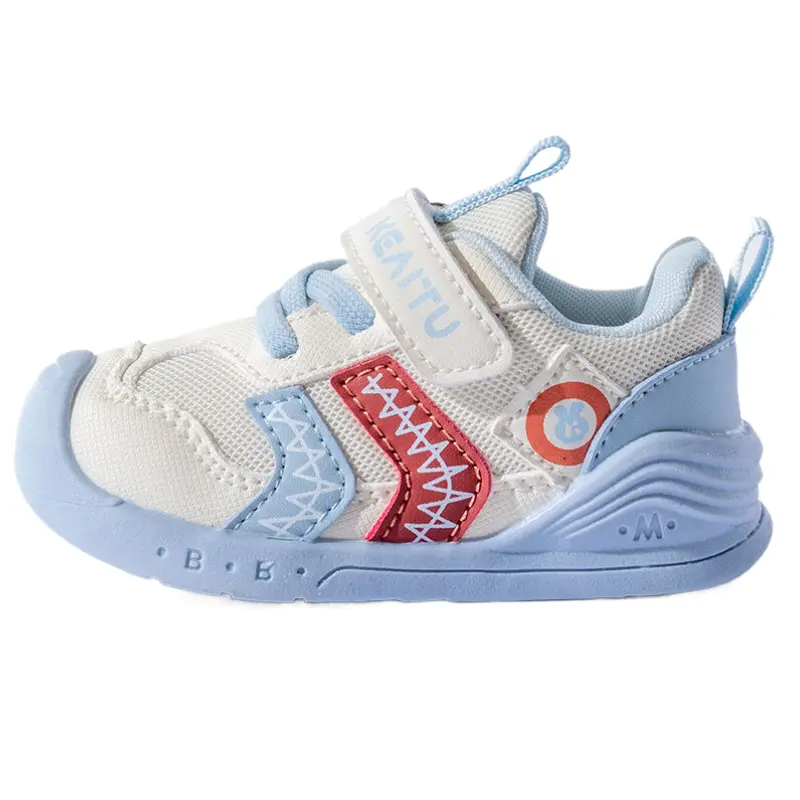 

Износостойкие, нескользящие и дышащие низкие туфли для малышей Bradmiller, бежевый/синий