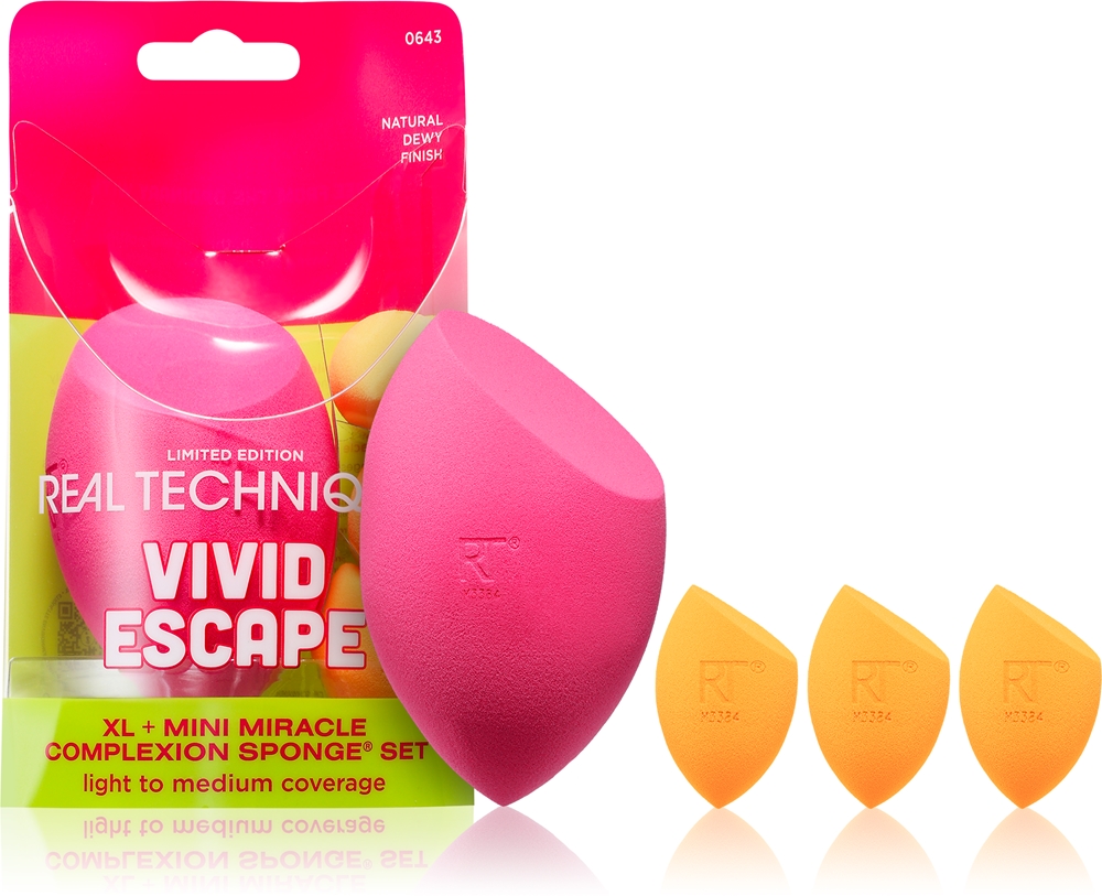 

Набор декоративной косметики Vivid Escape для идеального цвета лица Real Techniques, 4 шт