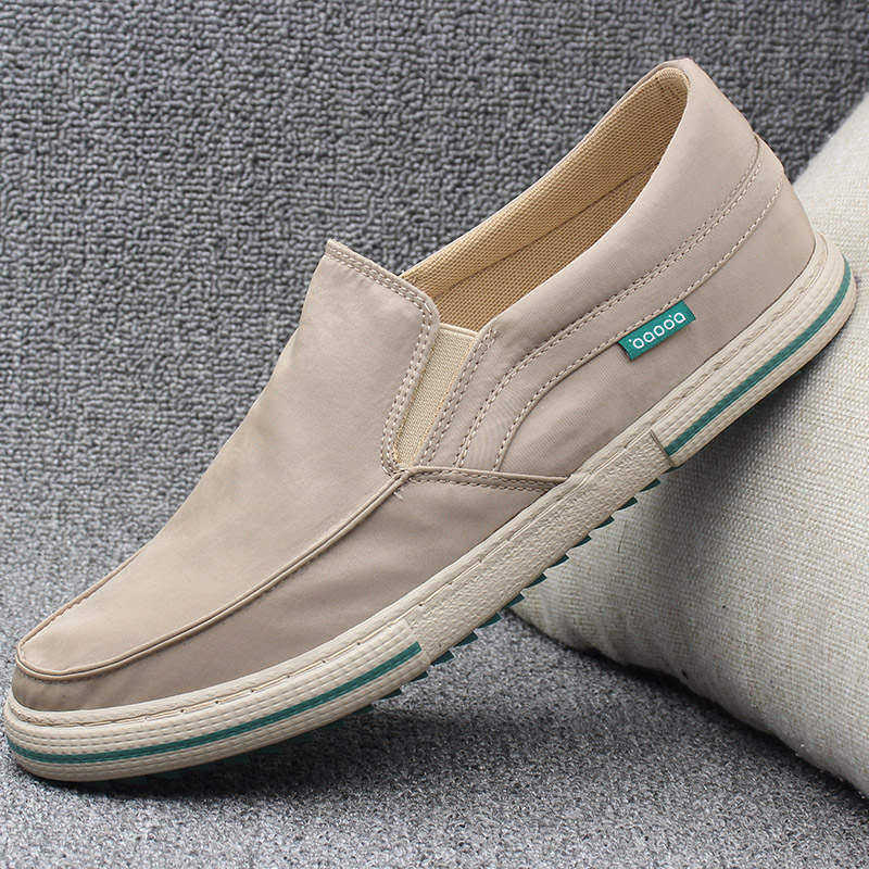 SENJIALUO Мужские повседневные туфли мужские низкие черные хаки, цвет Khaki — фото 3