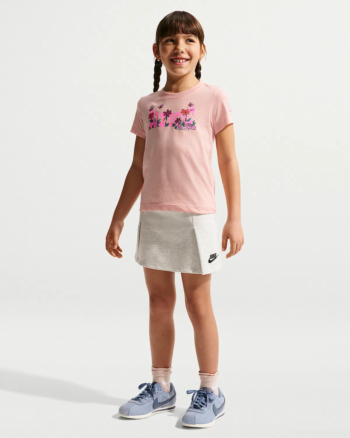 Детская футболка Nike Floral Jersey, Arctic Orange — фото 4