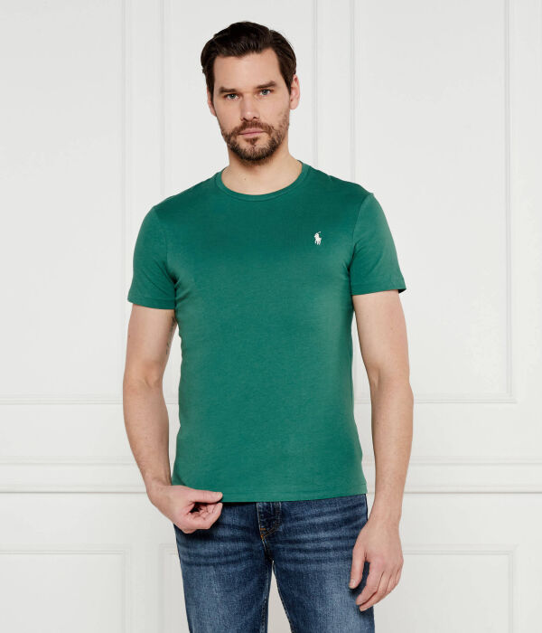 

Футболка мужская Polo Ralph Lauren облегающего кроя однотонная, зеленый