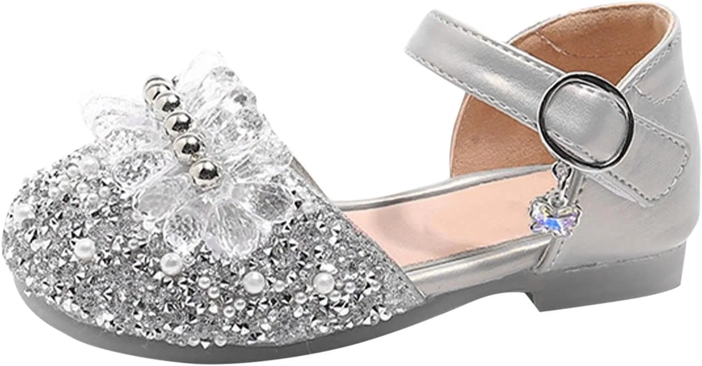 Балетки с блестками, Silver Sruiluo