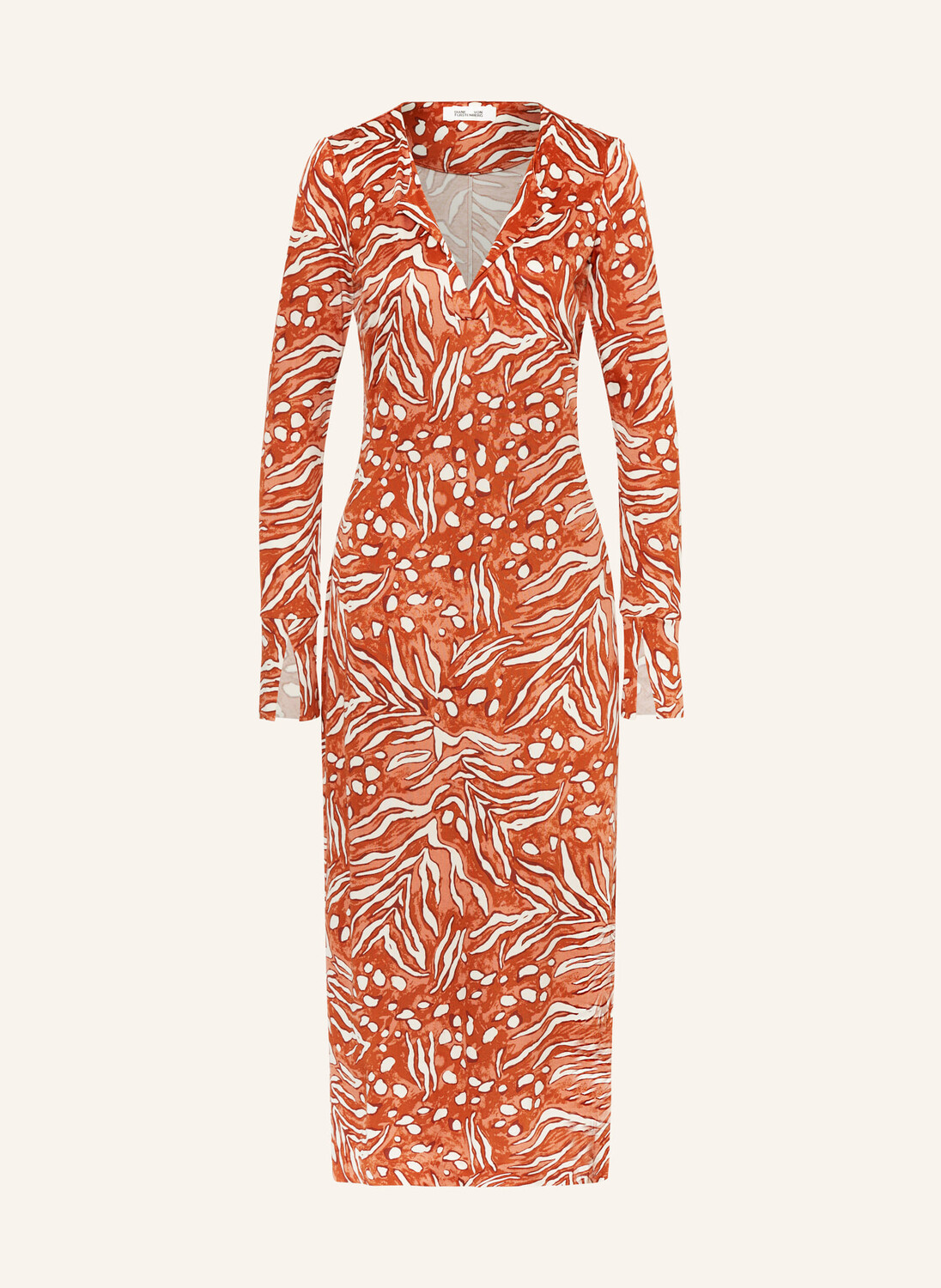 

Платье из трикотажа sonca DIANE VON FURSTENBERG, цвет LACHS/ECRU/DUNKELORANGE