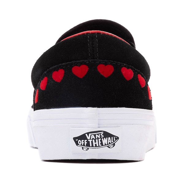 Кеды Vans Slip-On Skate Shoe, цвет Black/Hearts — фото 4