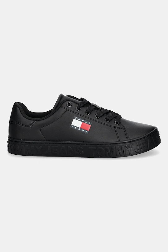 Кожаные кроссовки TJW Logo Sneaker Ess Tommy Jeans, черный — фото 2