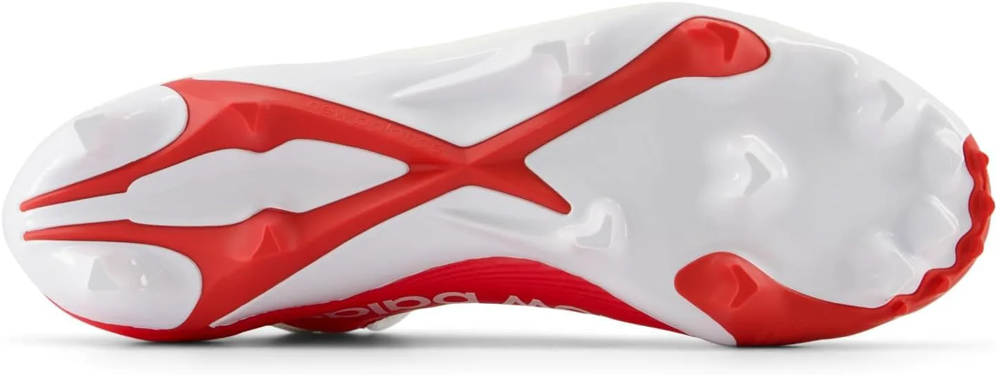 Кроссовки New Balance Burnx4 Lacrosse для мужчин и женщин, белый/красный — фото 2