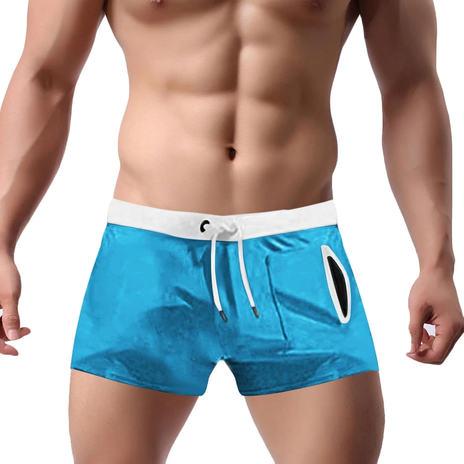 Плавки мужские быстросохнущие, Soft Quick Dry, без сетки, цвет A08_sky Blue