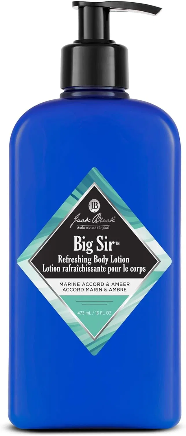 Лосьон для тела Big Sir с ароматом бергамота, морской и древесный амбра, Jack Black, 473 мл