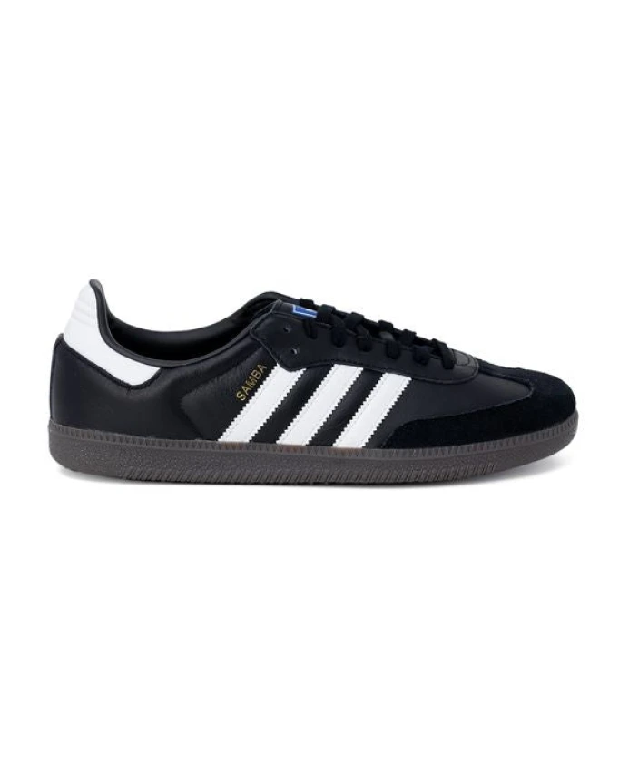 

Черные кожаные кроссовки Adidas, черный