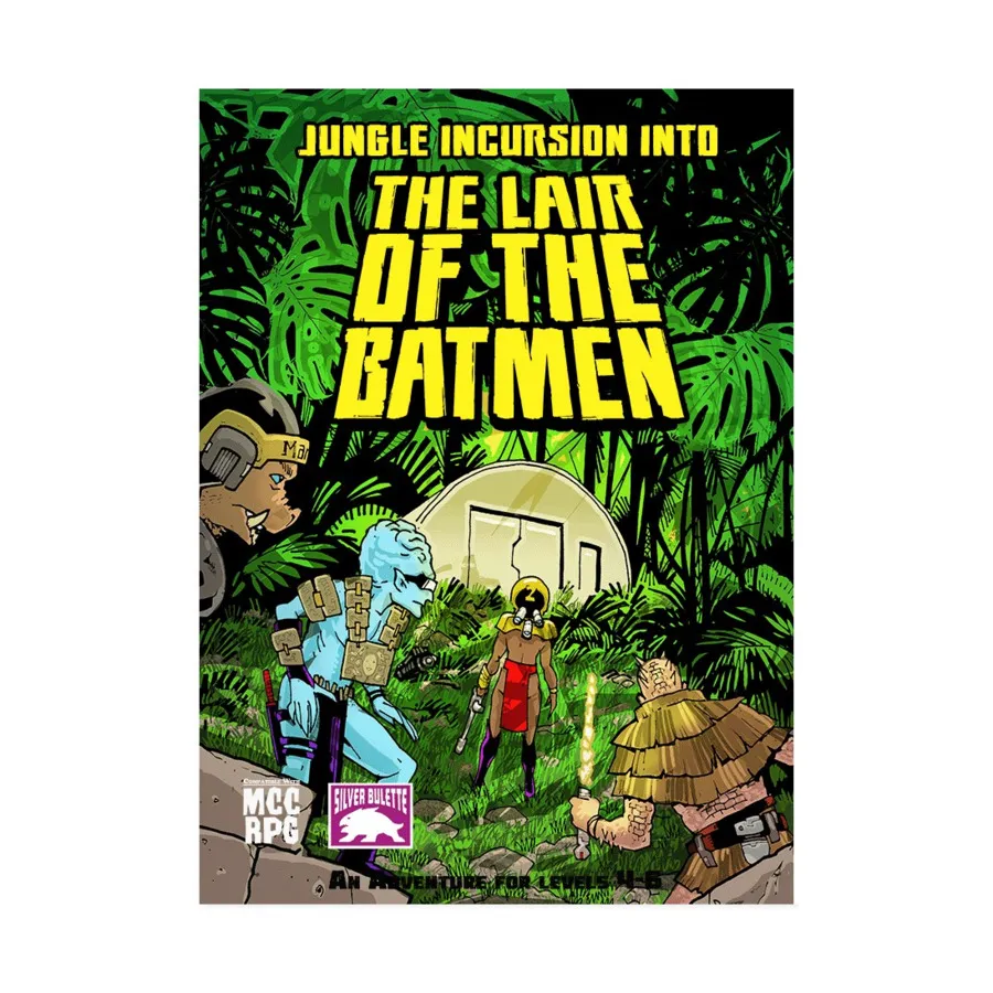 

Модуль Jungle Incursion Into the Lair of the Batmen, Mutant Crawl Classics (Silver Bulette Productions)