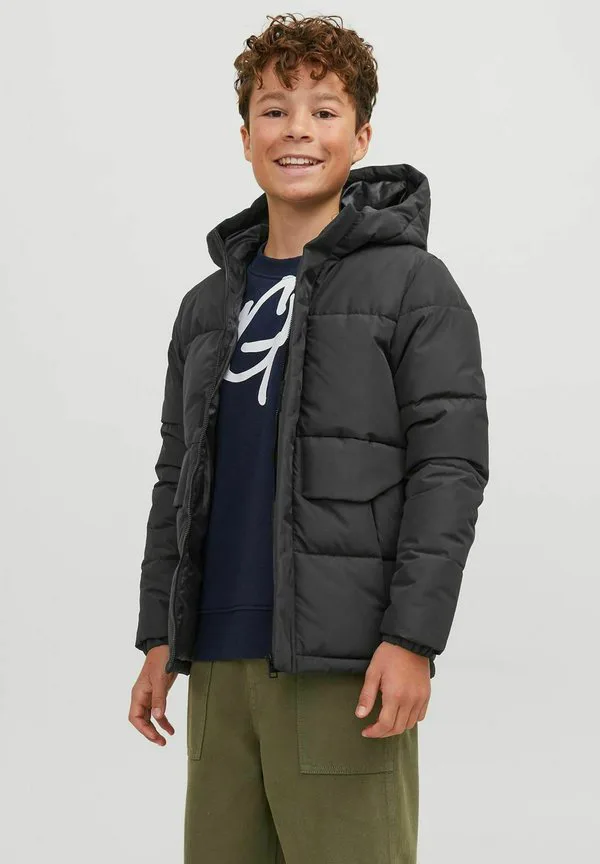 Зимняя пуховая куртка jcospeed Jack & Jones Junior, Black — фото 2
