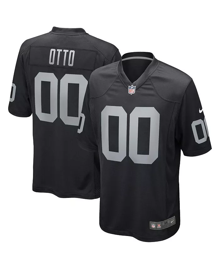 Мужская футболка Jim Otto Black Las Vegas Raiders Game Retired Player Jersey Nike — фото 2
