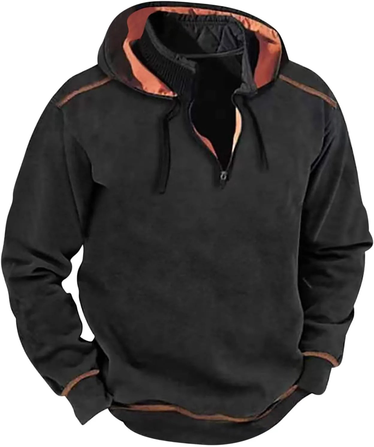 

Мужская флисовая толстовка с четвертью молнии Casual Pullover OSFVNOXV