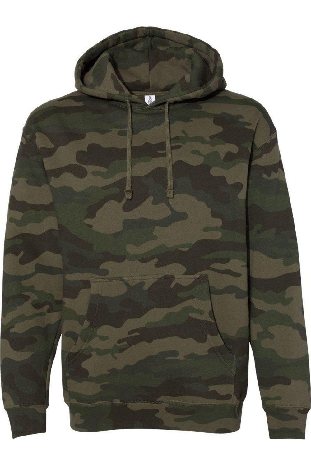 

Толстовка с капюшоном Independent Trading Co. Heavyweight, цвет forest camo