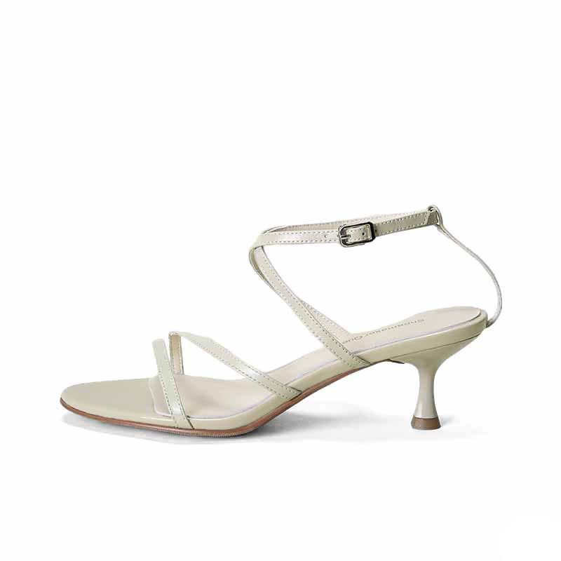 SHOEMAKER QUEEN Женские сандалии на одной застежке - нудовый серый, цвет Nude Gray