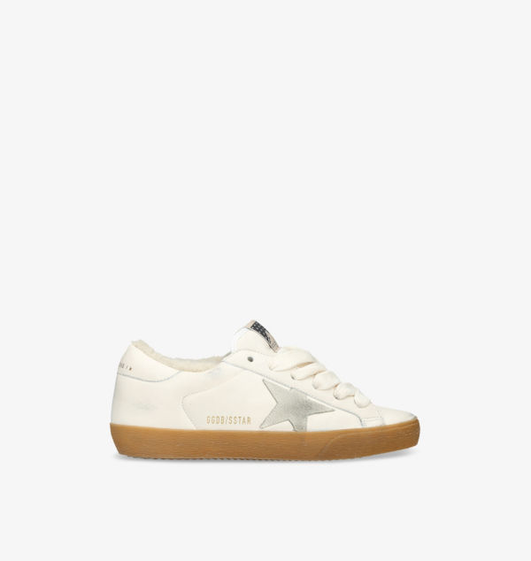 Низкие кроссовки Super Star из искусственной кожи Golden Goose, белый