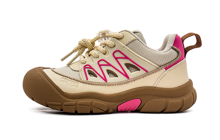 

Противоскользящая износостойкая детская обувь для повседневной носки KAPPA KIDS, бежевый/розовый