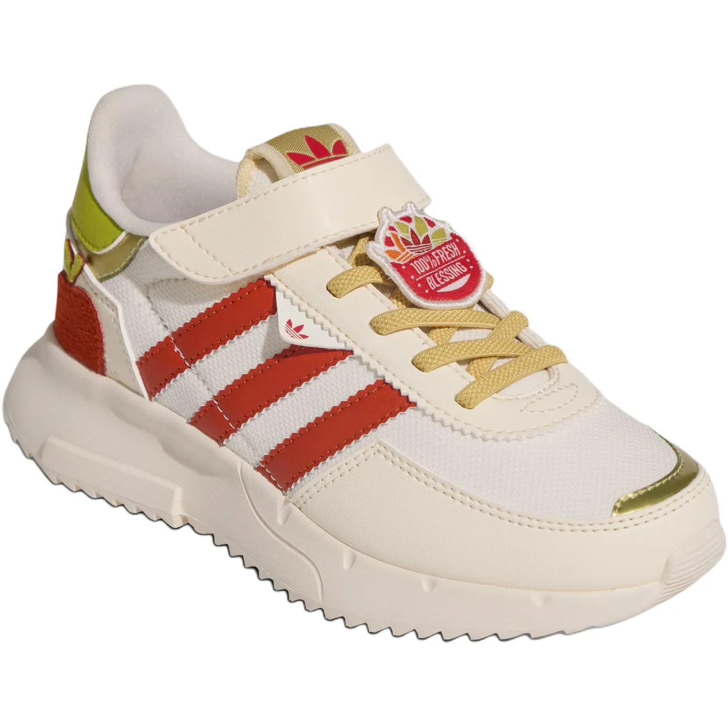 Adidas Originals Retropy F2 низкие повседневные кроссовки Jade White для детей 3-7 лет — фото 4
