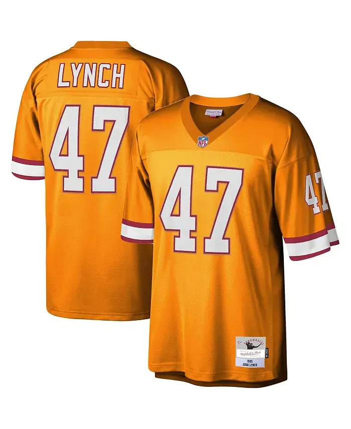 

Мужская футболка John Lynch Orange Tampa Bay Buccaneers Big and Tall 1995 Legacy Retired Player Jersey Mitchell & Ness
