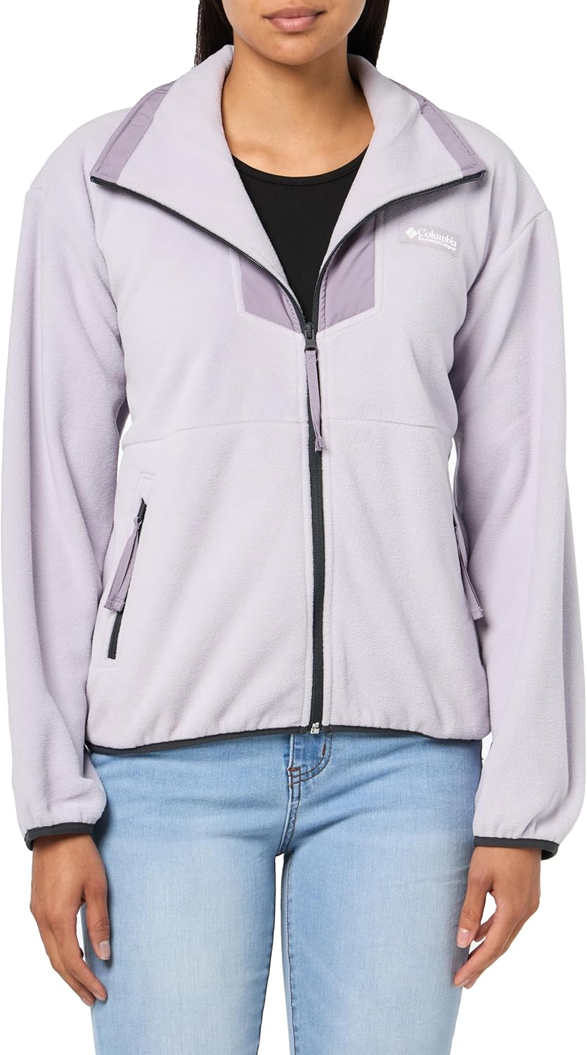 

Columbia женская флисовая куртка Sequoia Grove с молнией, Lavender Pearl/Shale Purple, Белый, Columbia женская флисовая куртка Sequoia Grove с молнией, Lavender Pearl/Shale Purple