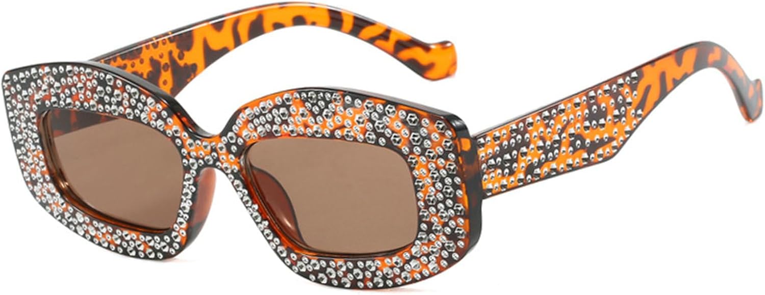 

Популярные солнцезащитные очки с бриллиантами для женщин, роскошные модные очки со стразами, солнцезащитные очки для женщин, трендовые квадратные очки UV400 N45 mincl, Leopard