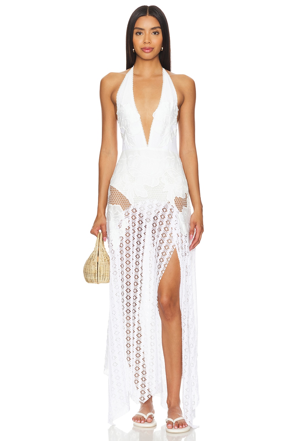 

Платье макси x revolve celeste Free People, белый
