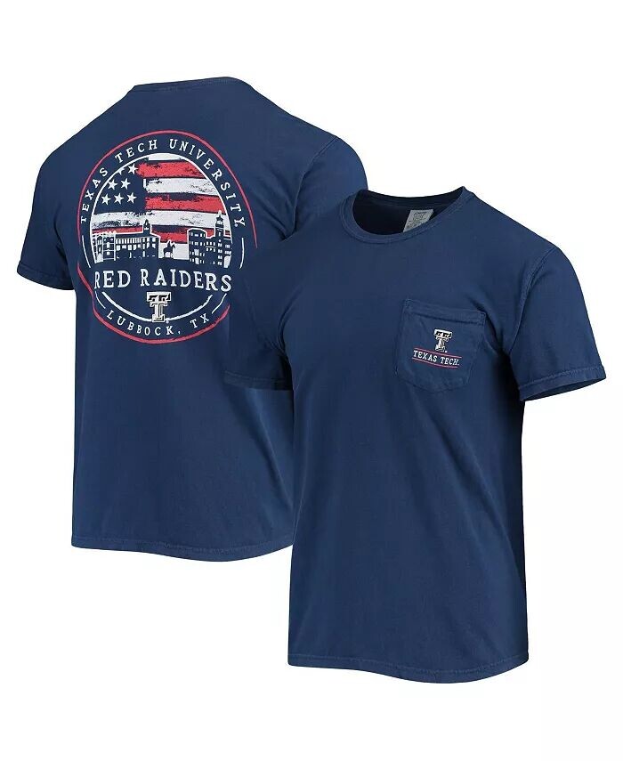 

Мужская темно-синяя футболка Texas Tech Red Raiders Campus Americana Image One, синий