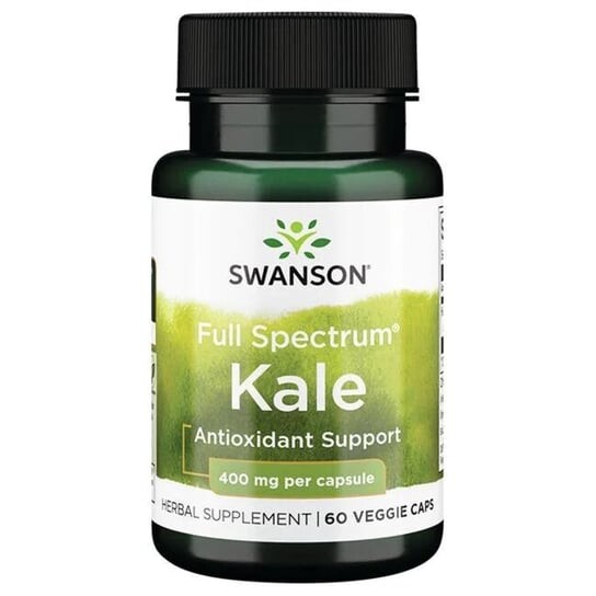 

Swanson, Кале Full Spectrum (Капуста) 400 мг, 60 капсул.