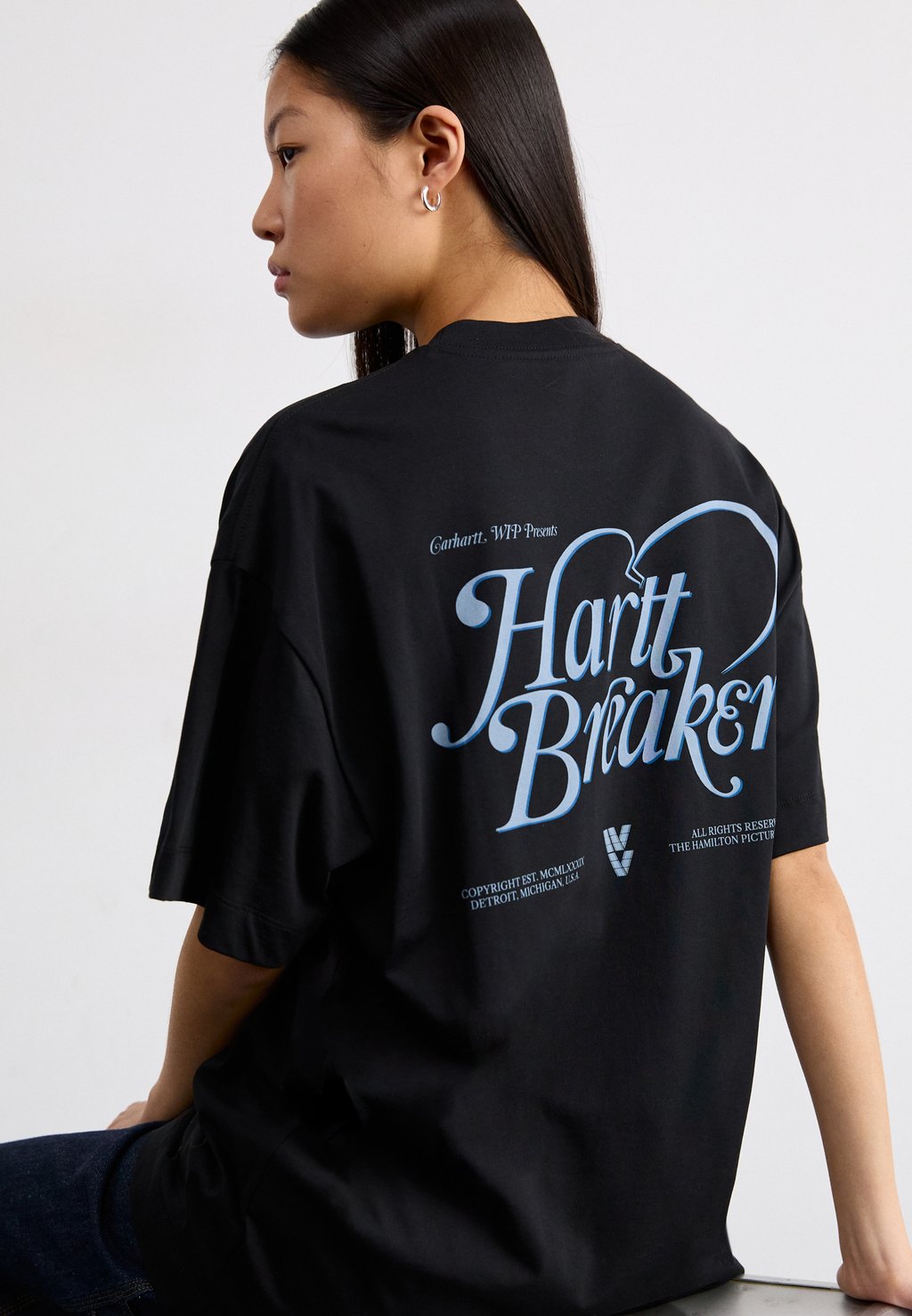 

Футболка с принтом HARTTBREAKER Carhartt WIP, черный