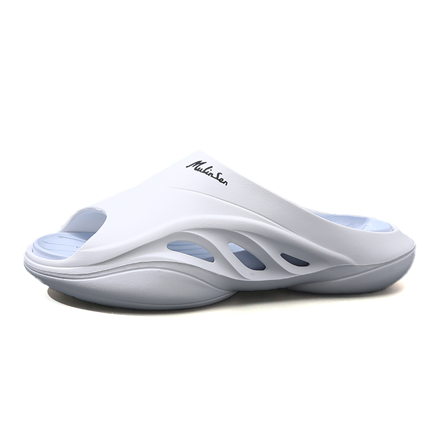 

Mulinsen Тапочки-слайды мужские белые синие