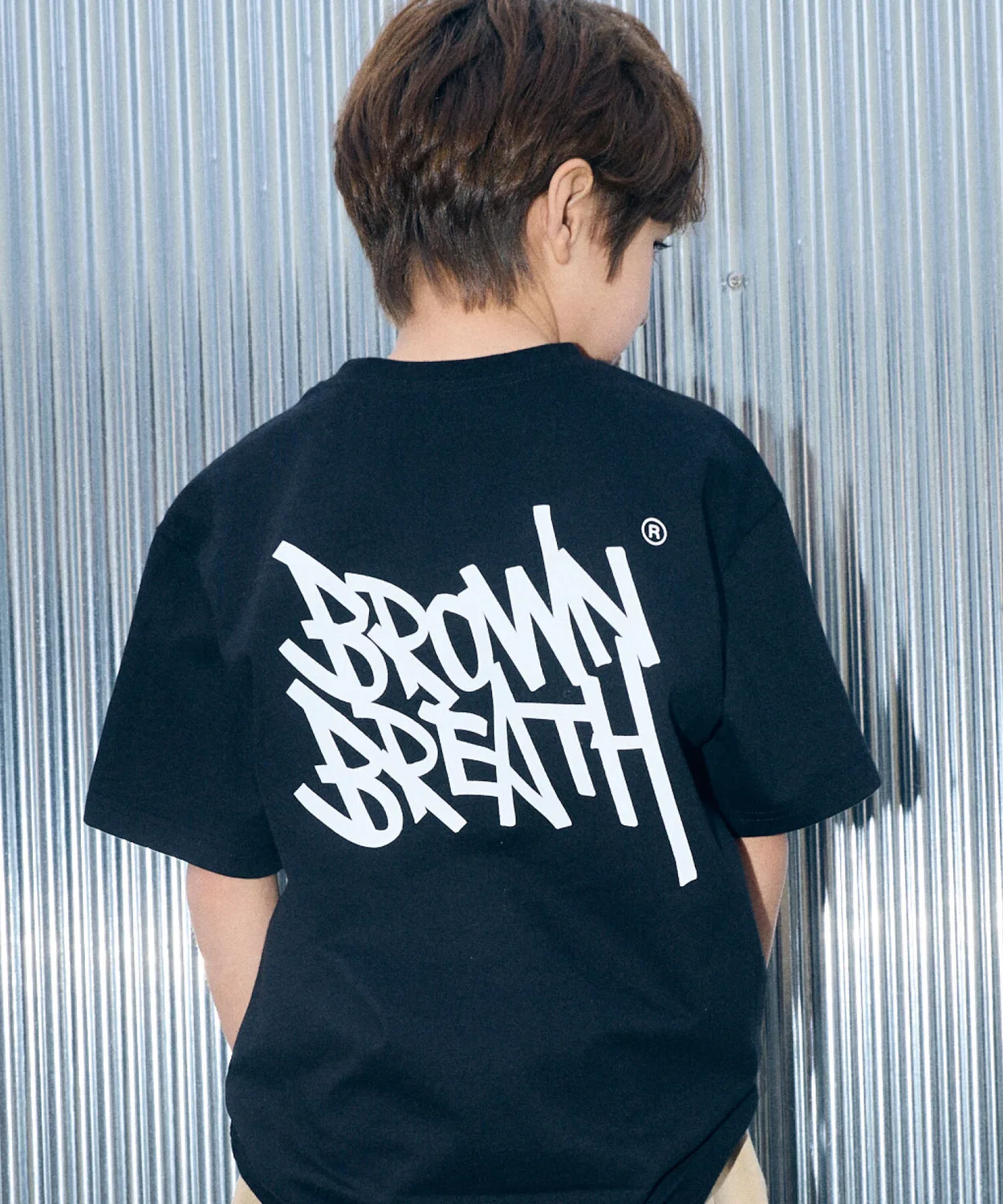 Детская футболка Kids Tag чёрная от Brownbreath Kids