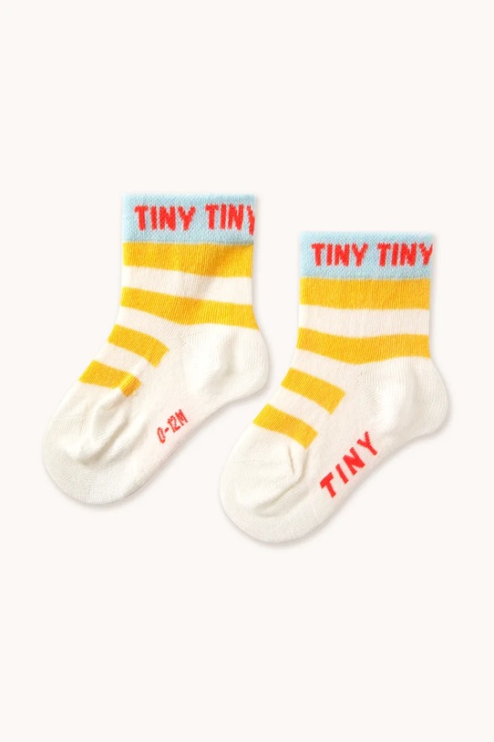 

Детские носки STRIPES SHORT HEIGHT SOCKS Tinycottons, желтый