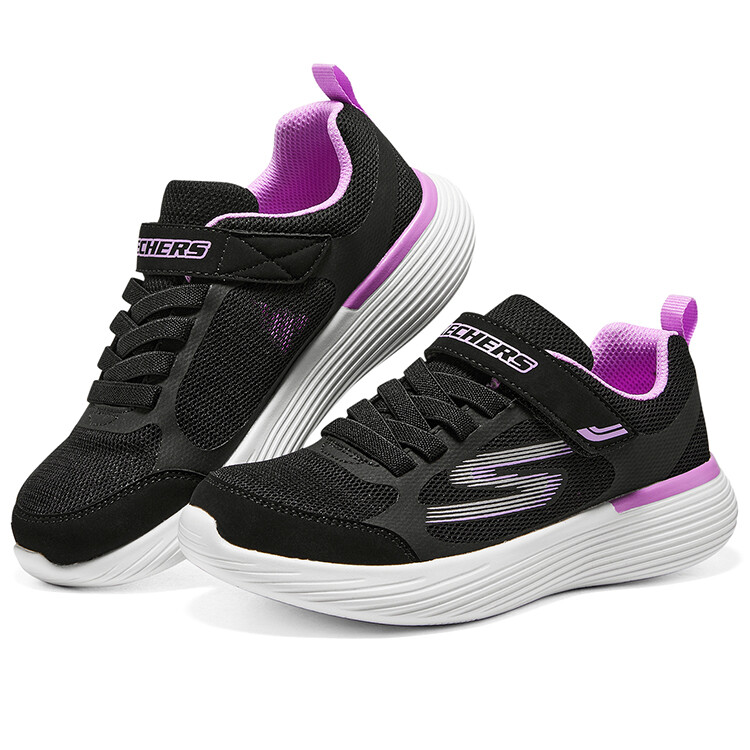 Детские кроссовки GS Low-top черные/фиолетовые Skechers, черный — фото 3