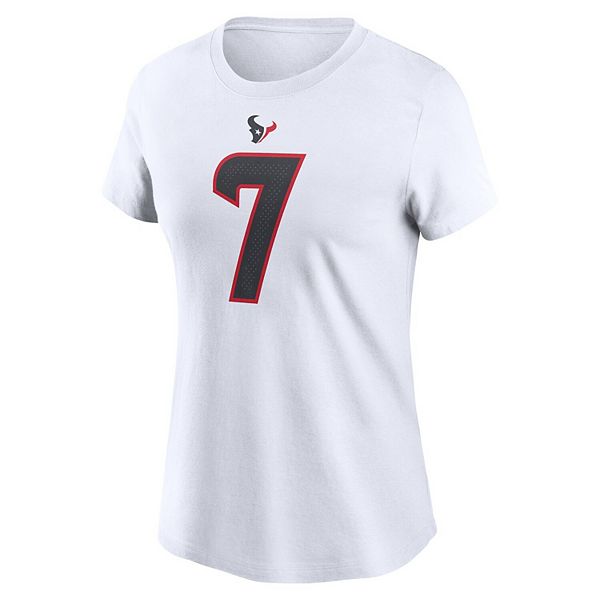 Футболка с именем и номером игрока cj stroud houston texans, белая Nike — фото 3