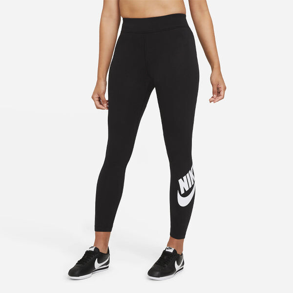 Спортивные штаны (WMNS) Nike Sportswear Essential Casual Sports High Waist Gym Yoga Leggings Black, черный — фото 4