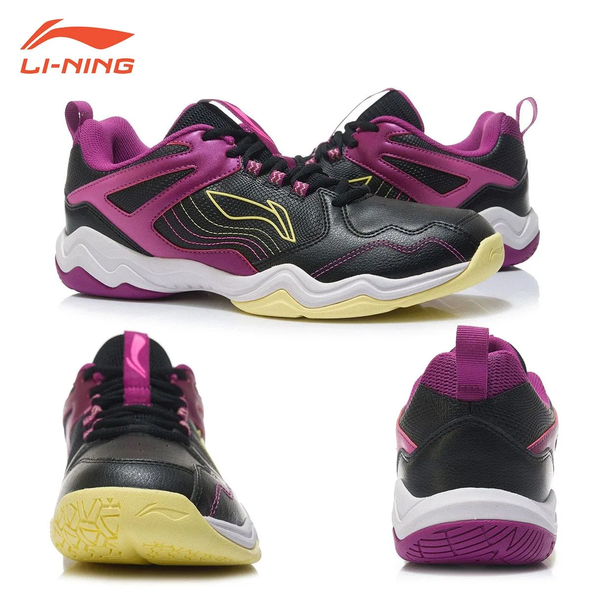 Кроссовки для бадминтона «AYTR013» от Li-Ning, -2. Black/Pink — фото 3