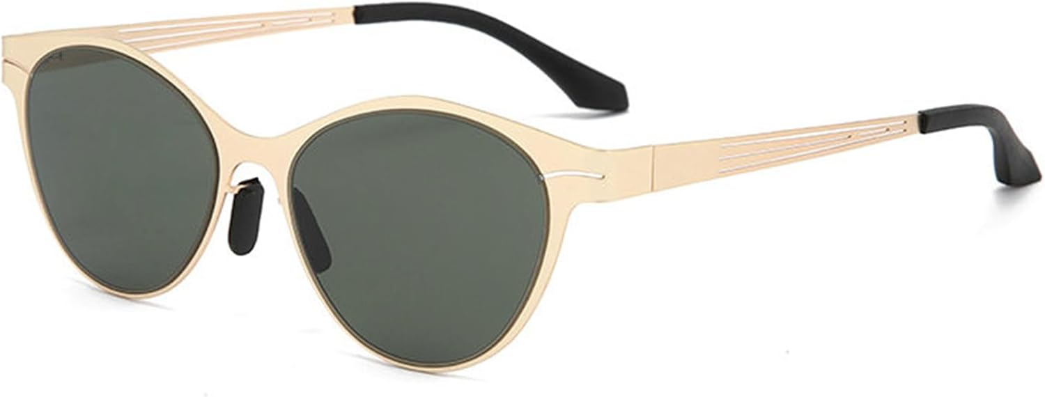 

Солнцезащитные очки Willochra в стиле ретро 90-х с круглой металлической оправой, женские, «кошачий глаз», защита от УФ-излучения UV400, модные мужские солнцезащитные очки, C3