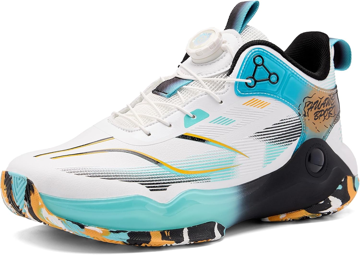 

Мужские баскетбольные кроссовки CJSPORX, дышащие, противоскользящие, модные спортивные, белый/синий