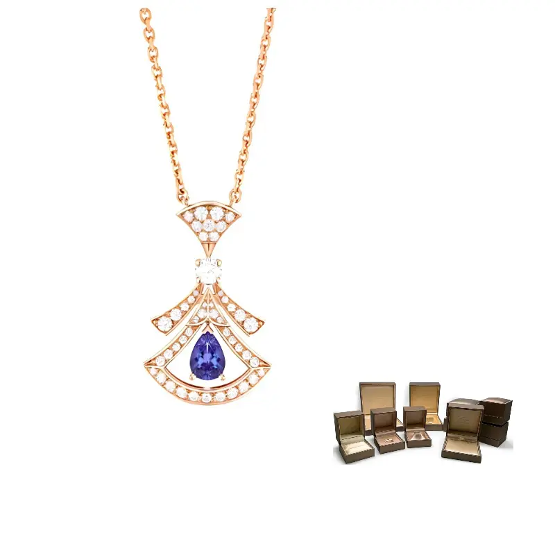 

Divas'Dream 18K розовое золото ожерелья унисекс BVLGARI, синий