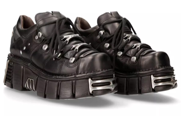 Кроссовки NEW ROCK Lifestyle Shoes Unisex Low-top Black, черный — фото 2