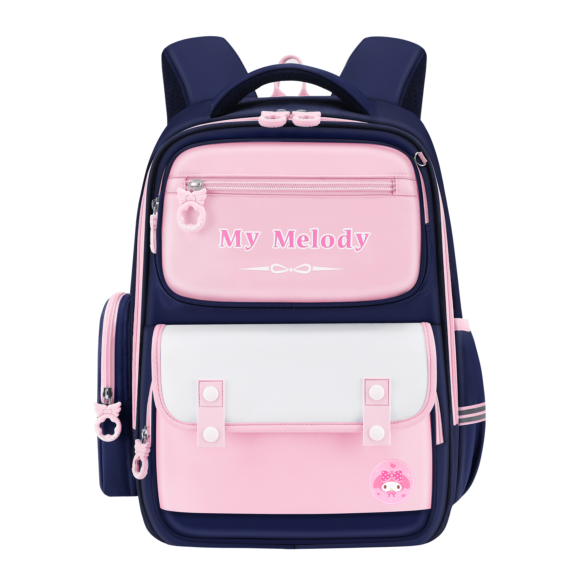 

Sanrio Мелоди Полиэстер Студенческая сумка Обычная Женская Розовая Белая, My Melody Lightened Load Spine Protection Pink Large (Grades 3-6)