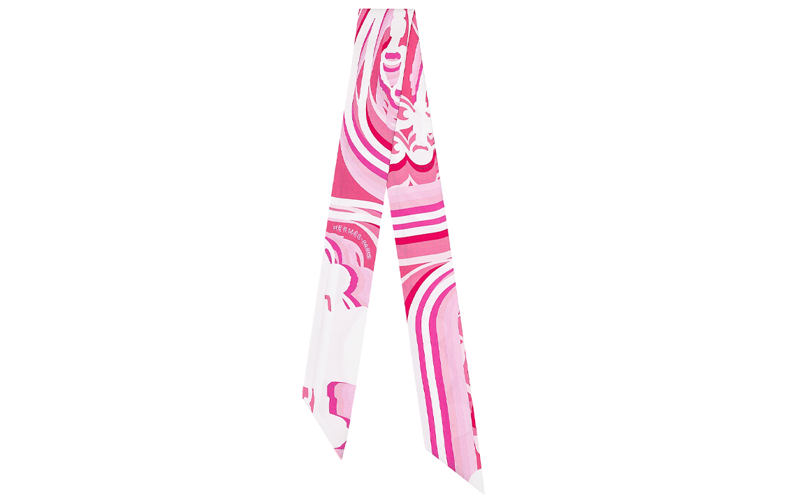 

HERMES Шёлковый шарф Твилли женский розовый, Pink