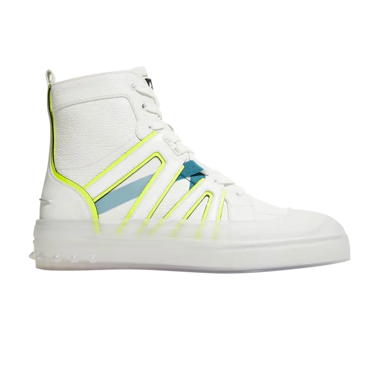 

Кроссовки Christian Louboutin Vida Top Flat 'White Neon Caged', белый