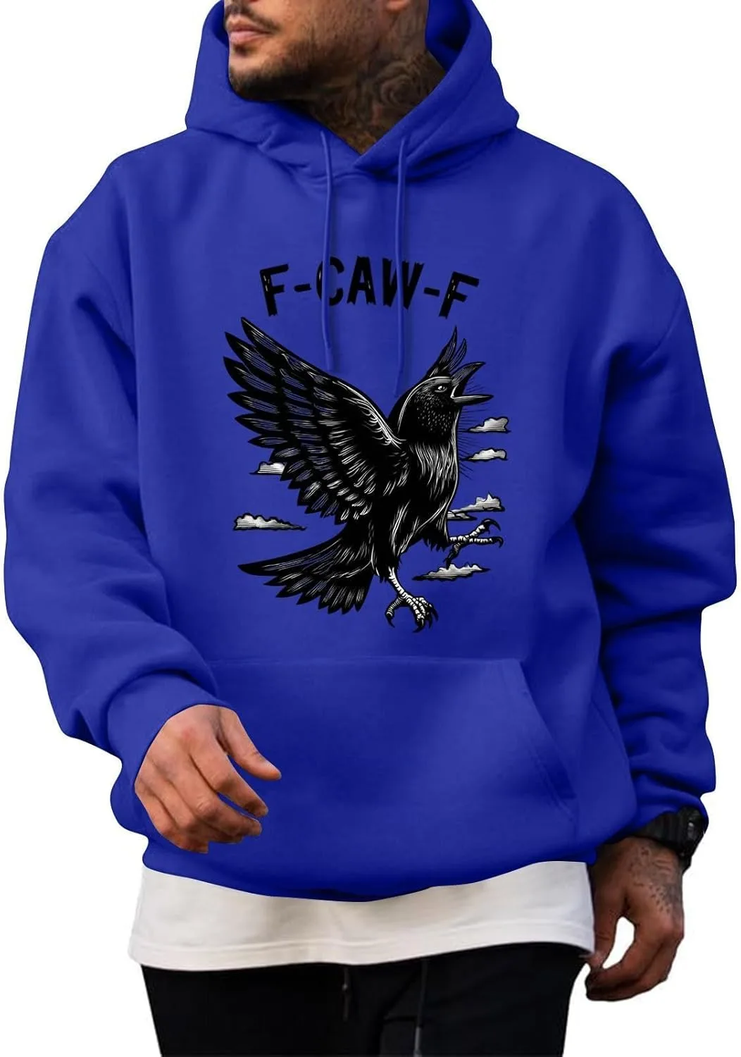 

Толстовка с принтом ворон для мужчин F-CAW-F FQZWONG