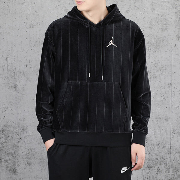Толстовка Men's Air Jordan Air Stripe Fleece Black, черный — фото 4