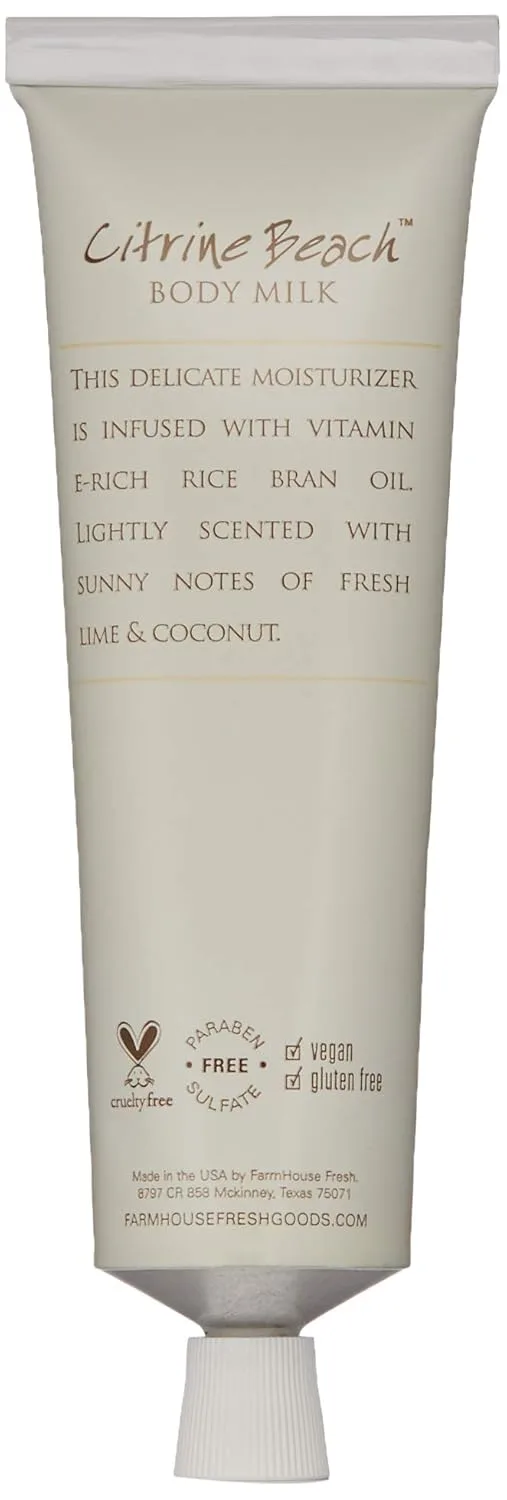 Дорожный лосьон для тела FarmHouse Fresh Citrine Beach Body Milk, 2,4 жидких унции. — фото 4