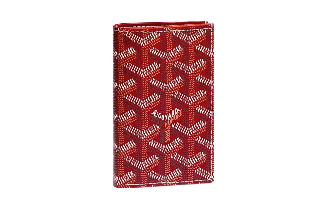 

GOYARD Кожаный держатель для карт Saint Pierre Canvas, 02TY02P Red