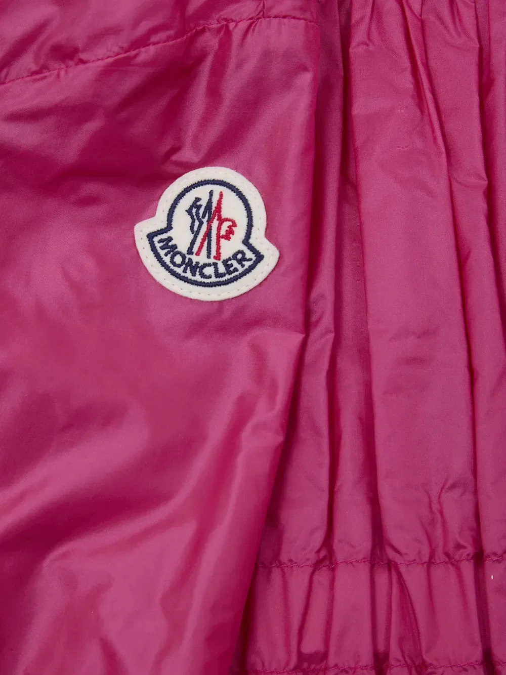Куртка с капюшоном от Aulne с присборенными деталями Moncler Enfant, розовый — фото 3