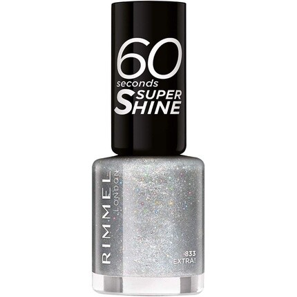 

Лак для ногтей с блестками 60 Seconds 833 Extra 8 мл, Rimmel